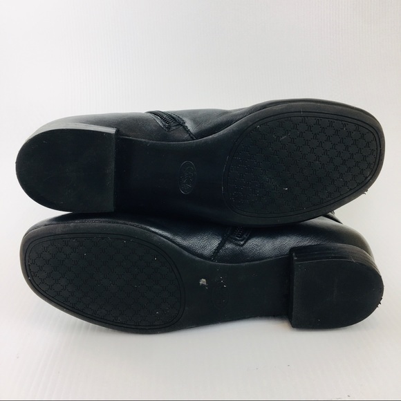 JOAN & DAVID Black Leather Knee Boots - Picture 13 of 16